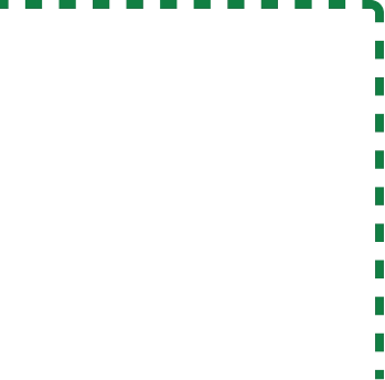Linha pontilhada verde.